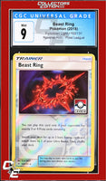 Forbidden Light Beast Ring 102/131 Reverse Holo Pokemon League CGC 9
