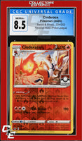 Sword & Shield Cinderace 034/202 Reverse Holo Pokemon League CGC 8.5
