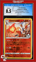 Sword & Shield Cinderace 034/202 Reverse Holo Pokemon League CGC 8.5
