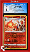 Sword & Shield Cinderace 034/202 Reverse Holo Pokemon League CGC 9
