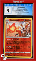 Sword & Shield Cinderace 034/202 Reverse Holo Pokemon League CGC 9
