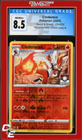 Sword & Shield Cinderace 034/202 Reverse Holo Pokemon League CGC 8.5
