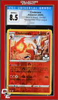 Sword & Shield Cinderace 034/202 Reverse Holo Pokemon League CGC 8.5
