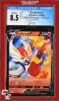 SWSH Black Star Promo Cinderace V SWSH015 Galar Partners Tin CGC 8.5
