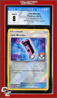 Lost Thunder Lost Blender 181/214 Reverse Holo Pokemon League CGC 8
