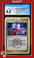 Rising Rivals Lucian's Assignment 92/111 Player Rewards Program Crosshatch Holo CGC 6.5
