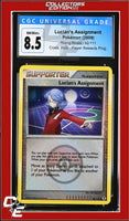Rising Rivals Lucian's Assignment 92/111 Player Rewards Program Crosshatch Holo CGC 8.5
