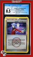 Rising Rivals Lucian's Assignment 92/111 Player Rewards Program Crosshatch Holo CGC 8.5
