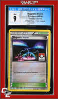 Flashfire Magnetic Storm 91/106 Pokemon League Crosshatch Holo CGC 9
