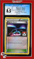 Flashfire Magnetic Storm 91/106 Pokemon League Crosshatch Holo CGC 8.5
