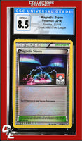 Flashfire Magnetic Storm 91/106 Pokemon League Crosshatch Holo CGC 8.5
