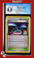 Flashfire Magnetic Storm 91/106 Pokemon League Crosshatch Holo CGC 8.5
