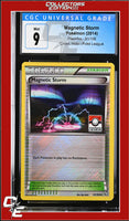 Flashfire Magnetic Storm 91/106 Pokemon League Crosshatch Holo CGC 9
