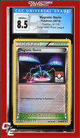 Flashfire Magnetic Storm 91/106 Pokemon League Crosshatch Holo CGC 8.5
