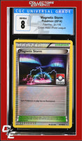 Flashfire Magnetic Storm 91/106 Pokemon League Crosshatch Holo CGC 8
