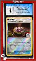 Forbidden Light Mysterious Treasure 113a/131 Reverse Holo Pokemon League CGC 9
