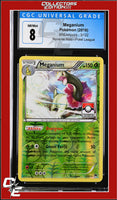BREAKpoint Meganium 3/122 Reverse Holo Pokemon League CGC 8
