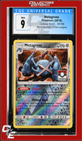 Celestial Storm Metagross 95/168 Reverse Holo Pokemon League CGC 9
