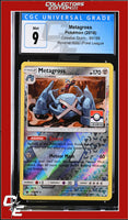 Celestial Storm Metagross 95/168 Reverse Holo Pokemon League CGC 9
