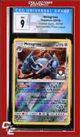 Celestial Storm Metagross 95/168 Reverse Holo Pokemon League CGC 9
