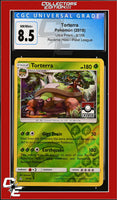 Ultra Prism Torterra 9/156 Reverse Holo Pokemon League CGC 8.5
