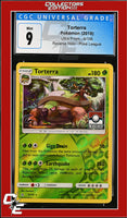Ultra Prism Torterra 9/156 Reverse Holo Pokemon League CGC 9
