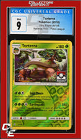 Ultra Prism Torterra 9/156 Reverse Holo Pokemon League CGC 9

