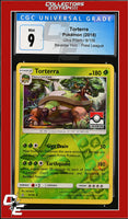 Ultra Prism Torterra 9/156 Reverse Holo Pokemon League CGC 9
