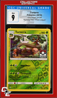 Ultra Prism Torterra 9/156 Reverse Holo Pokemon League CGC 9
