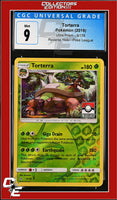 Ultra Prism Torterra 9/156 Reverse Holo Pokemon League CGC 9
