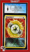 Rising Rivals Upper Energy 102/111 Player Rewards Program Crosshatch Holo CGC 9
