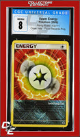 Rising Rivals Upper Energy 102/111 Player Rewards Program Crosshatch Holo CGC 8
