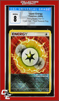 Rising Rivals Upper Energy 102/111 Player Rewards Program Crosshatch Holo CGC 8
