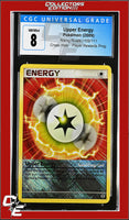 Rising Rivals Upper Energy 102/111 Player Rewards Program Crosshatch Holo CGC 8
