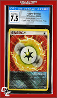 Rising Rivals Upper Energy 102/111 Player Rewards Program Crosshatch Holo CGC 7.5
