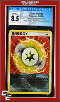 Rising Rivals Upper Energy 102/111 Player Rewards Program Crosshatch Holo CGC 8.5
