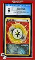 Rising Rivals Upper Energy 102/111 Player Rewards Program Crosshatch Holo CGC 9
