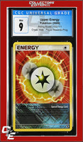 Rising Rivals Upper Energy 102/111 Player Rewards Program Crosshatch Holo CGC 9

