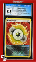 Rising Rivals Upper Energy 102/111 Player Rewards Program Crosshatch Holo CGC 8.5
