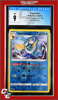 Vivid Voltage Vaporeon 030/185 Reverse Holo CGC 9
