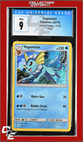 Hidden Fates Vaporeon 18/68 Holo CGC 9
