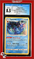 SWSH Black Star Promo Vaporeon SWSH072 Vivid Voltage 3-Pack Blister CGC 8.5
