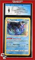 SWSH Black Star Promo Vaporeon SWSH072 Vivid Voltage 3-Pack Blister CGC 9
