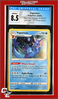 SWSH Black Star Promo Vaporeon SWSH072 Vivid Voltage 3-Pack Blister CGC 8.5
