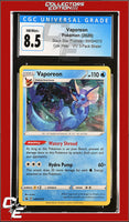 SWSH Black Star Promo Vaporeon SWSH072 Vivid Voltage 3-Pack Blister CGC 8.5
