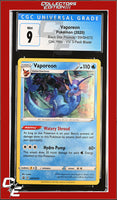 SWSH Black Star Promo Vaporeon SWSH072 Vivid Voltage 3-Pack Blister CGC 9
