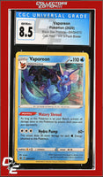 SWSH Black Star Promo Vaporeon SWSH072 Vivid Voltage 3-Pack Blister CGC 8.5
