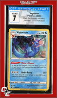 SWSH Black Star Promo Vaporeon SWSH072 Vivid Voltage 3-Pack Blister CGC 7
