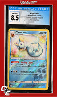 Cosmic Eclipse Vaporeon 42/236 Reverse Holo CGC 8.5
