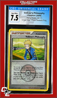 Rising Rivals Volkner's Philosophy 98/111 Player Rewards Program Crosshatch Holo CGC 7.5
